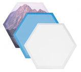Paintable Element Hexagon Wall Panels (14"x16") - 1.5" Thick (Box of 12)
